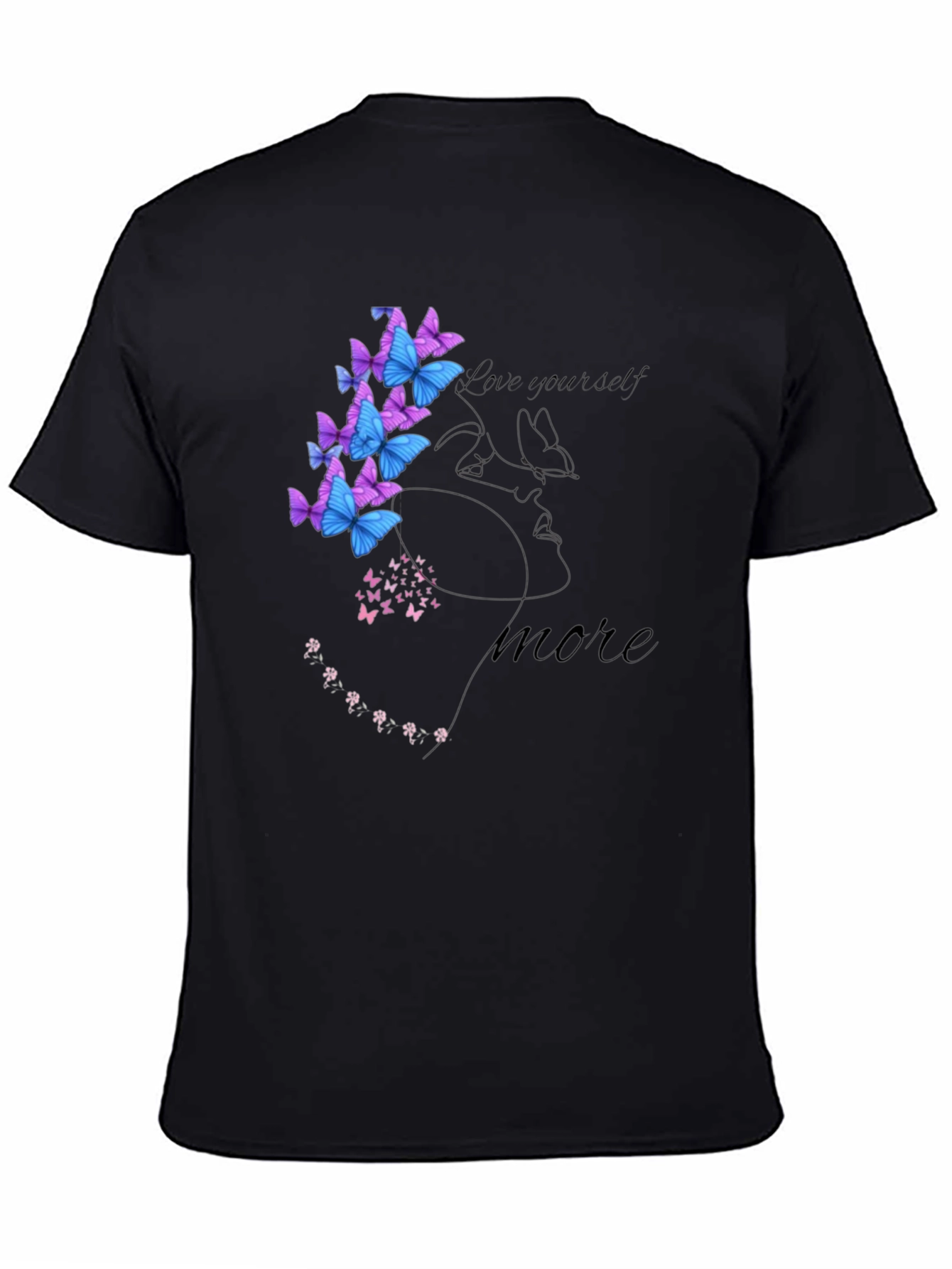 Love Yourself Semicolon Butterfly Graphic Tee