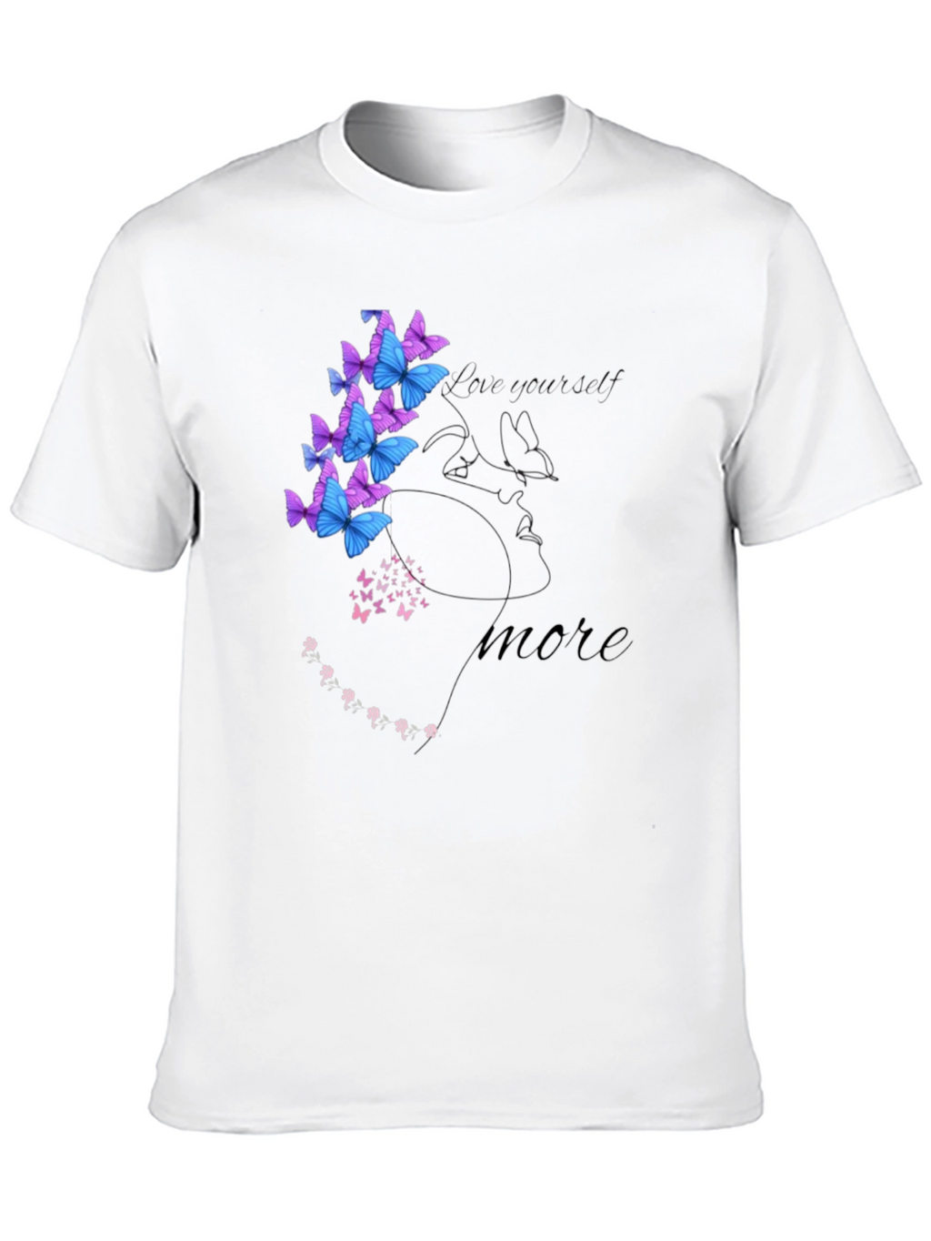 Love Yourself Semicolon Butterfly Graphic Tee