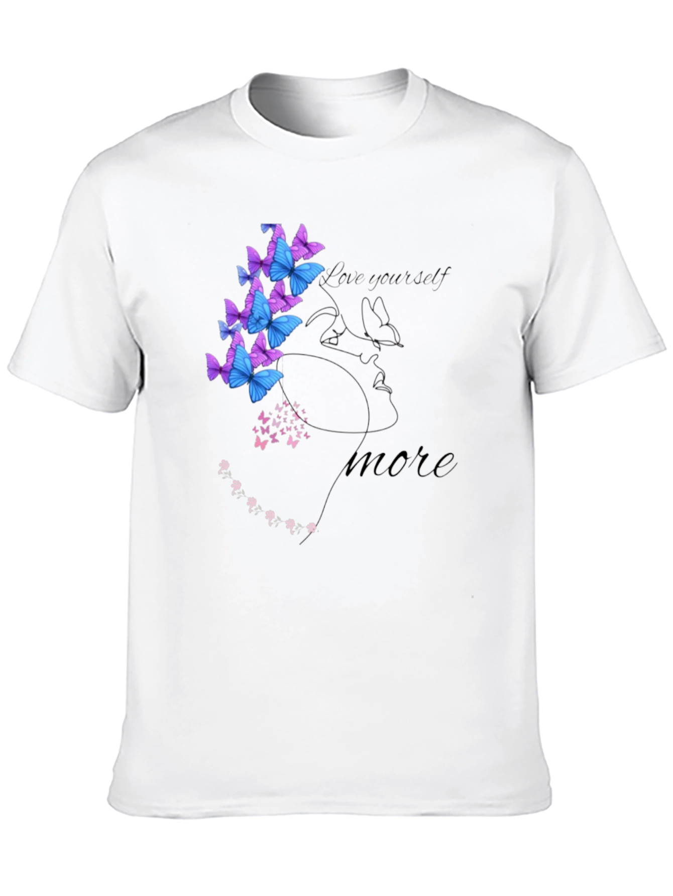 Love Yourself Semicolon Butterfly Graphic Tee