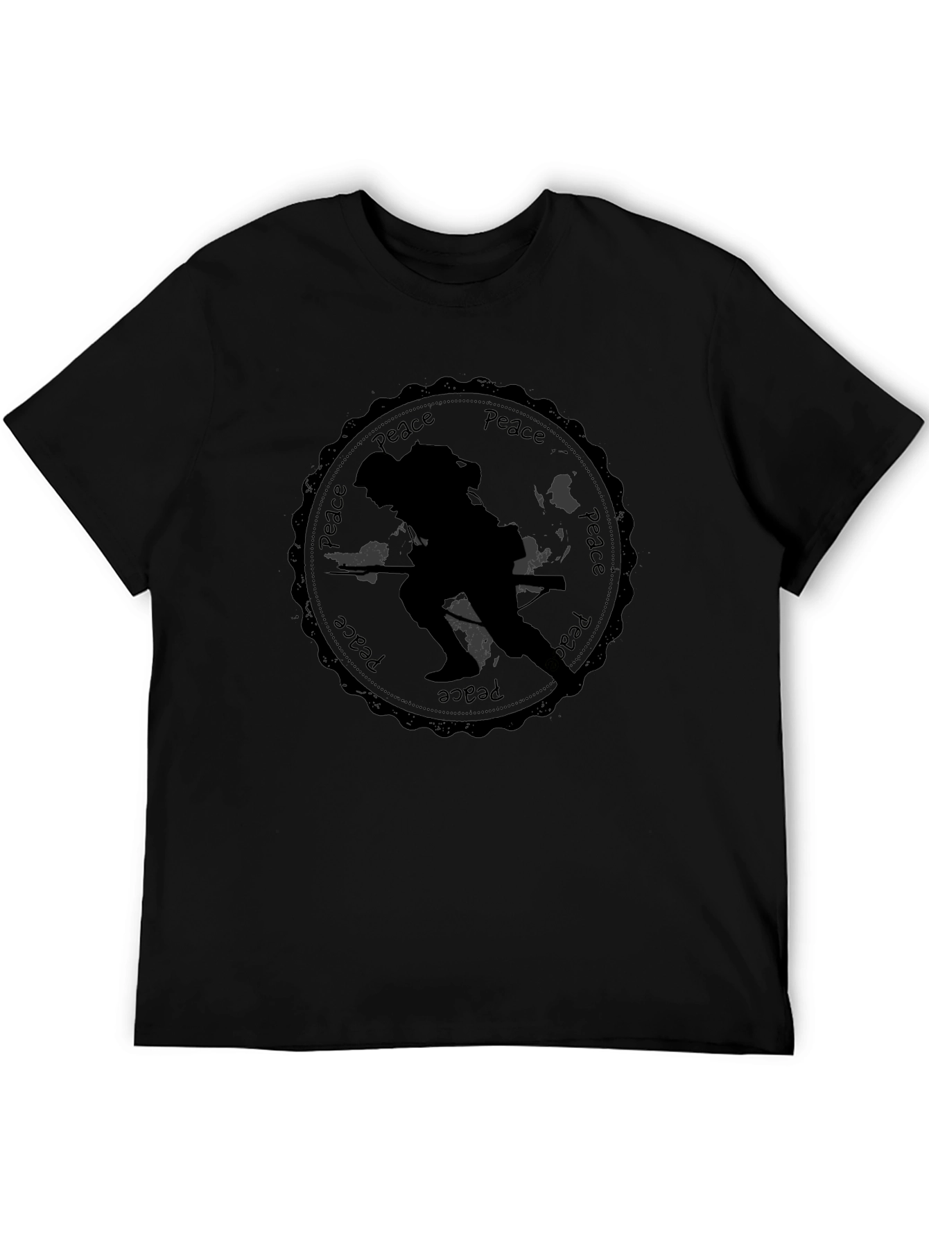 Peace Soldier Black T-Shirt