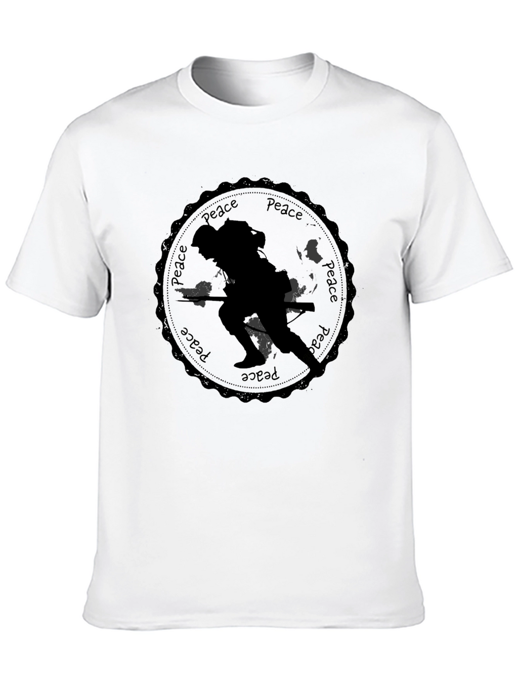 Peace Soldier Black T-Shirt