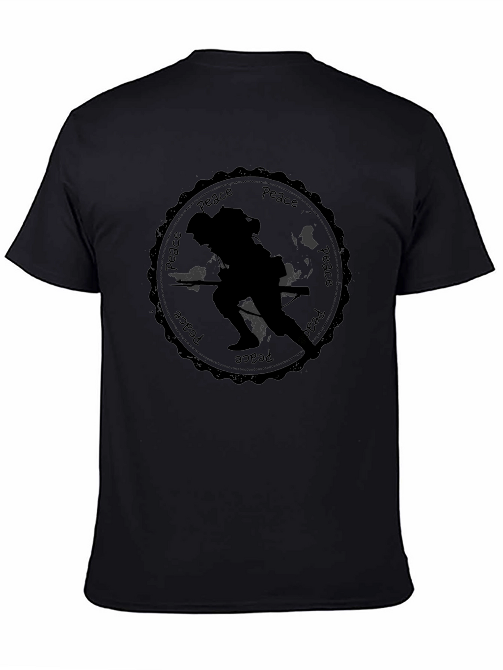 Peace Soldier Black T-Shirt