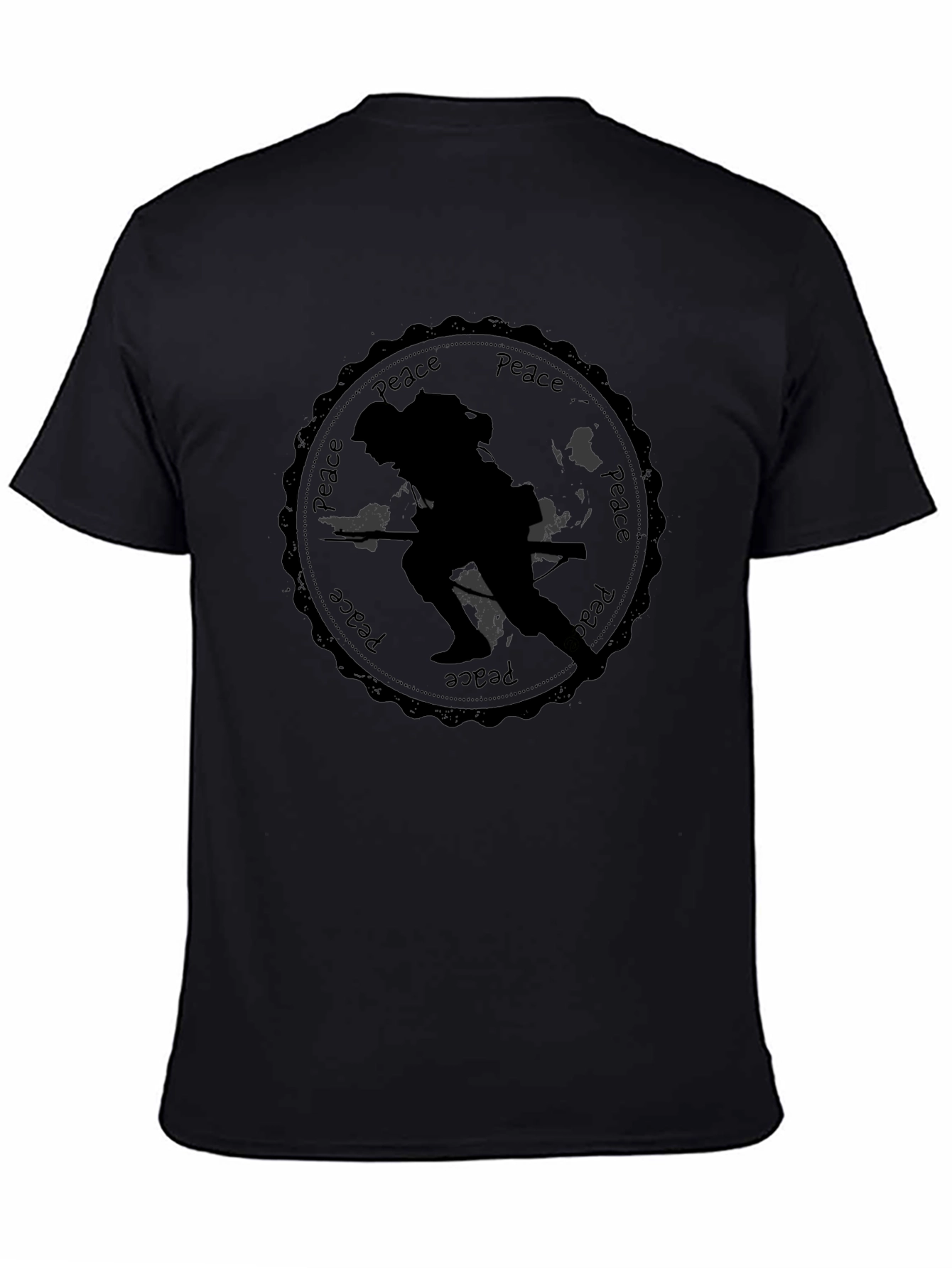 Peace Soldier Black T-Shirt
