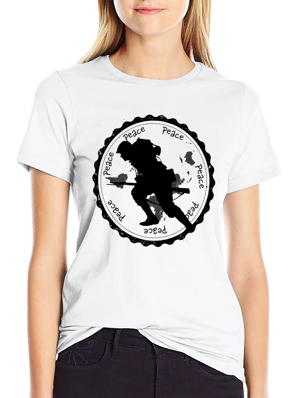 Peace Soldier Black T-Shirt