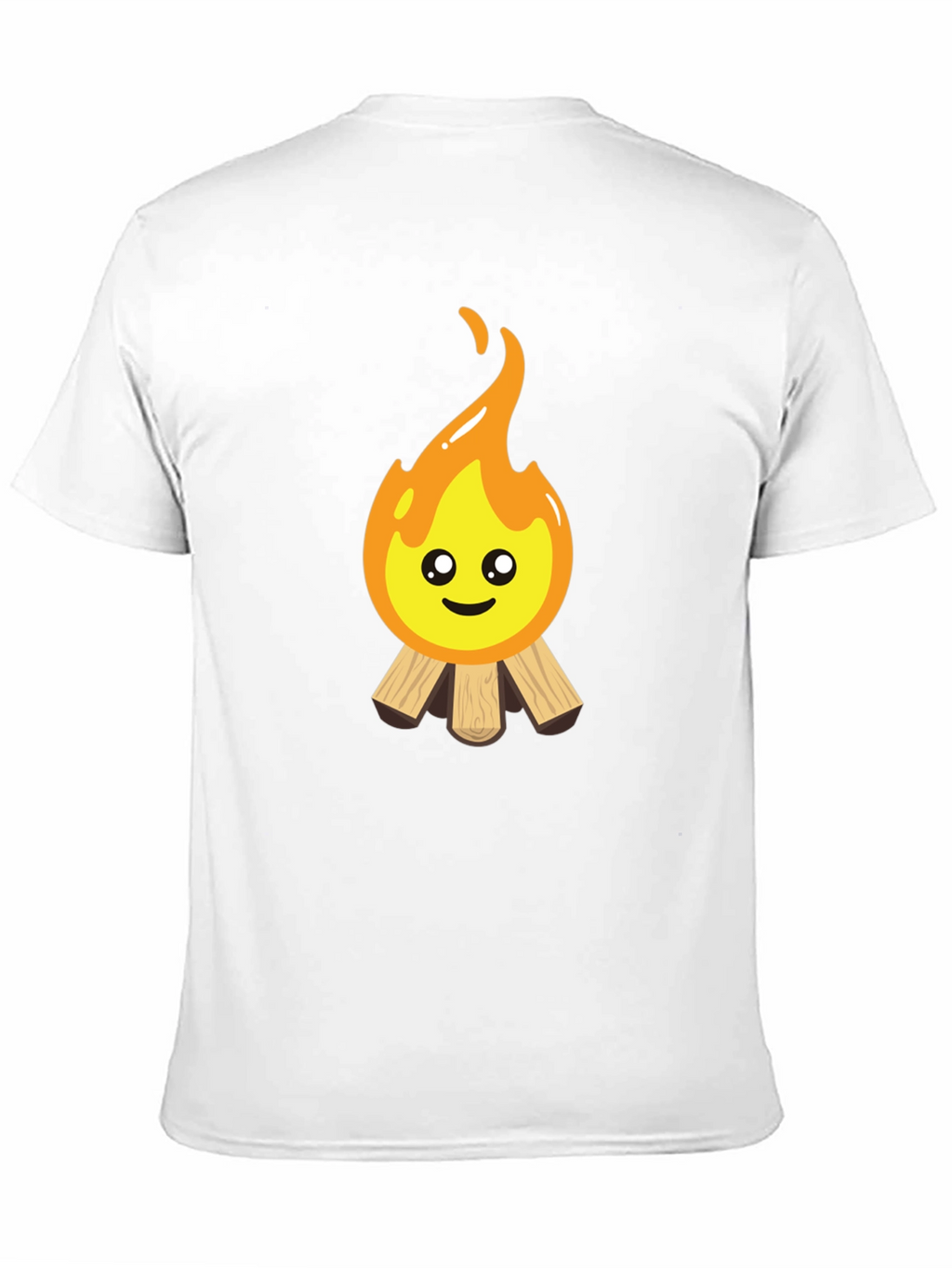 Cute Campfire Graphic Tee - Black Cotton Blend