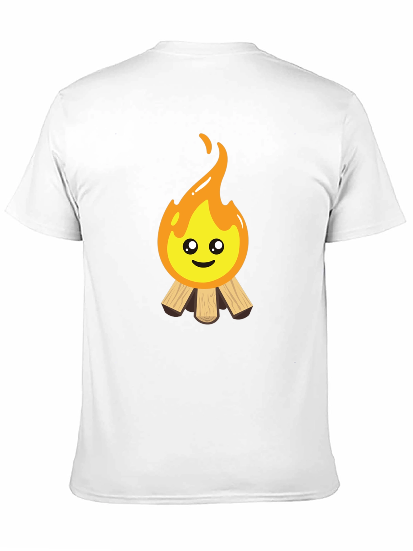 Cute Campfire Graphic Tee - Black Cotton Blend