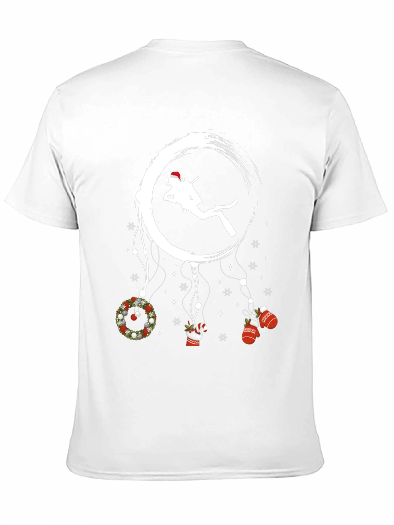 Scuba Diving Christmas Graphic T-Shirt