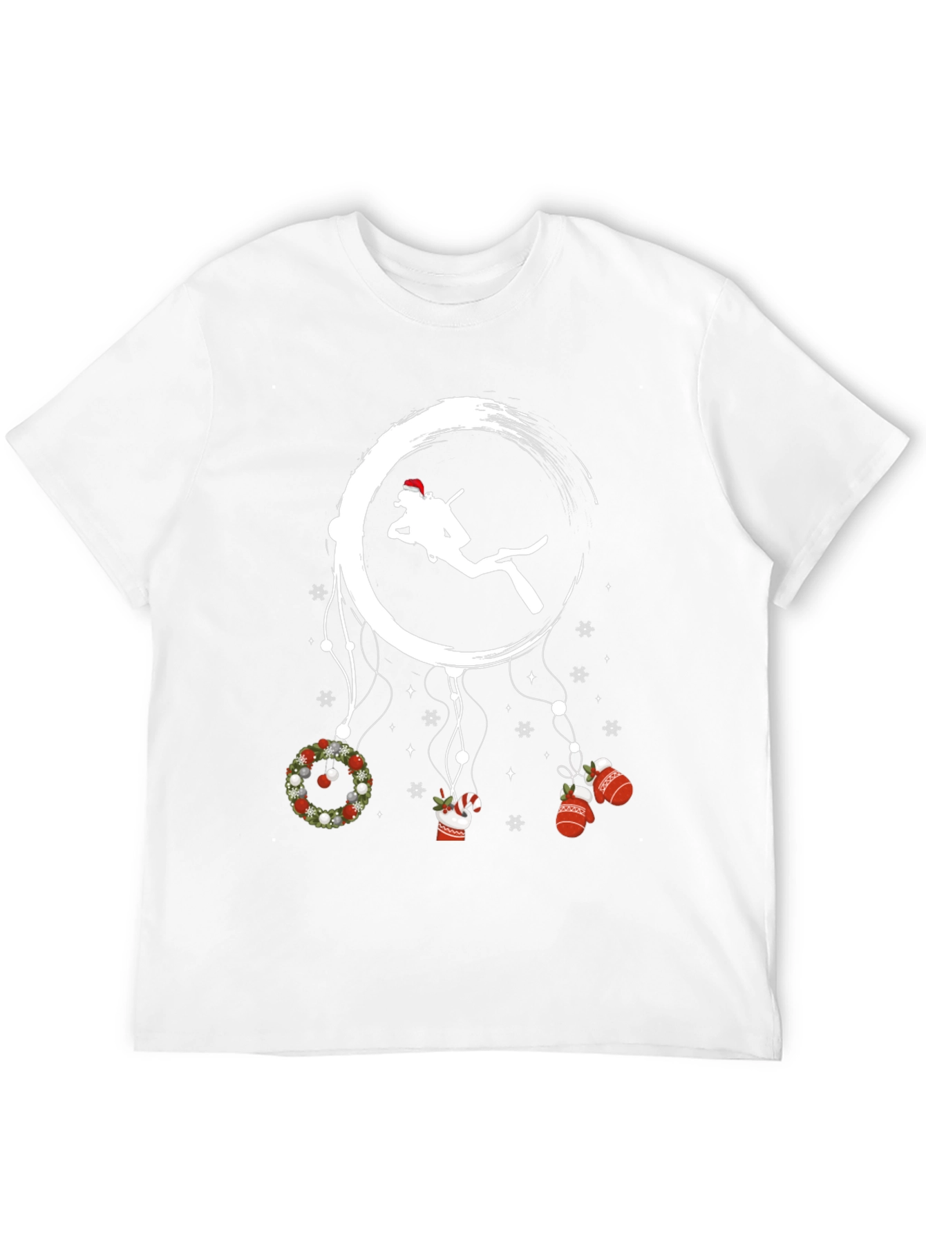 Scuba Diving Christmas Graphic T-Shirt