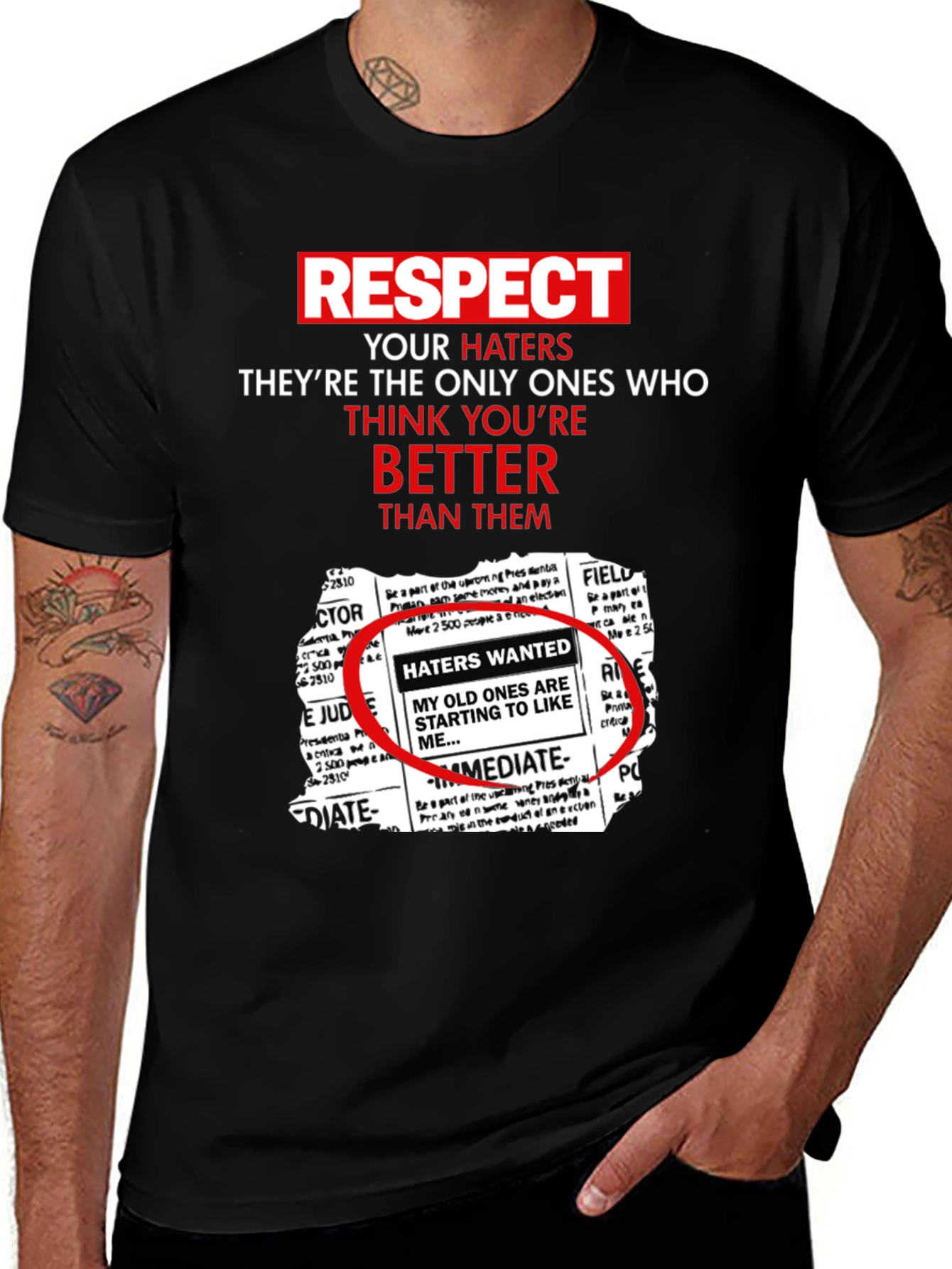 Respect Your Haters Graphic Tee