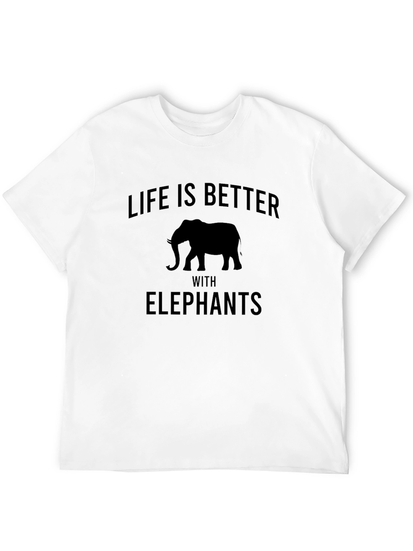 Life is Better with Elephants Graphic T-Shirt