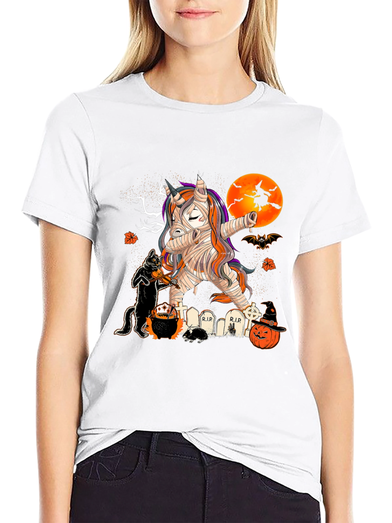 Halloween Mummy Unicorn T-Shirt