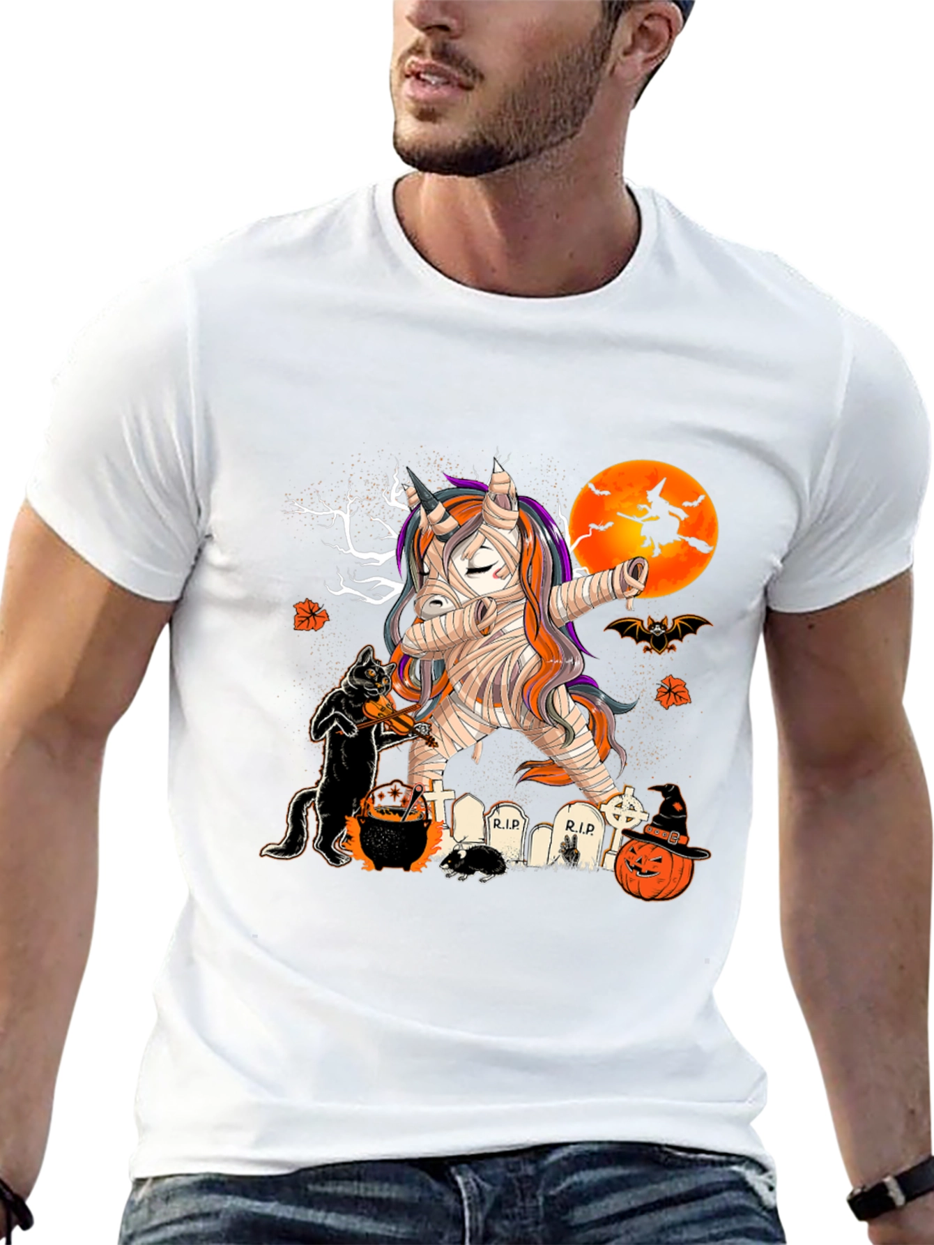 Halloween Mummy Unicorn T-Shirt