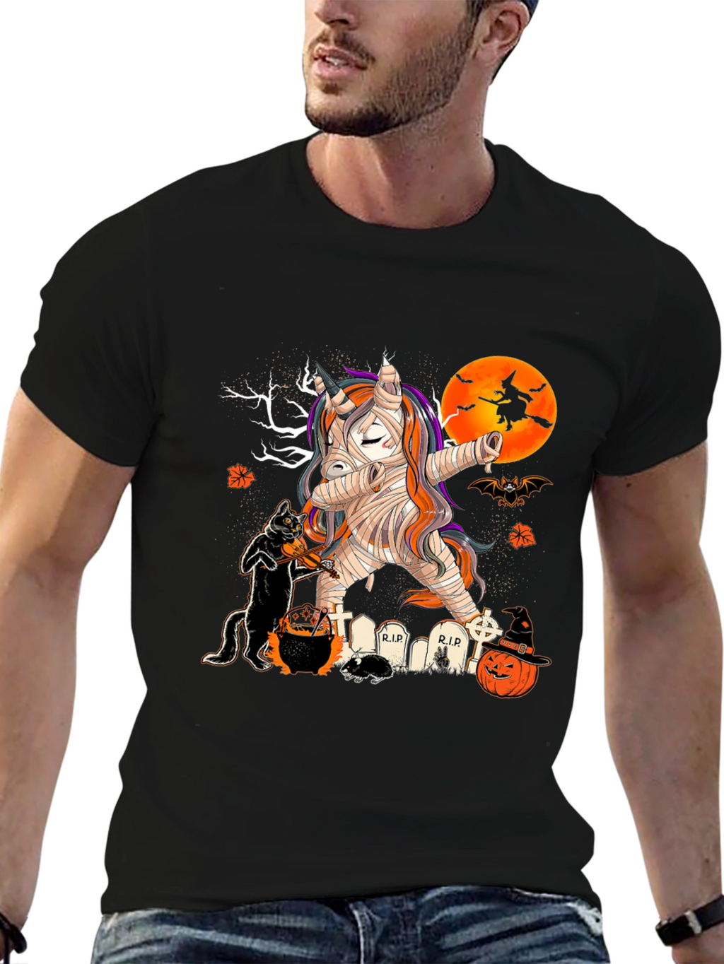 Halloween Mummy Unicorn T-Shirt
