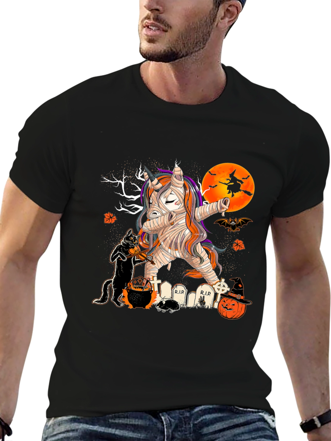 Halloween Mummy Unicorn T-Shirt