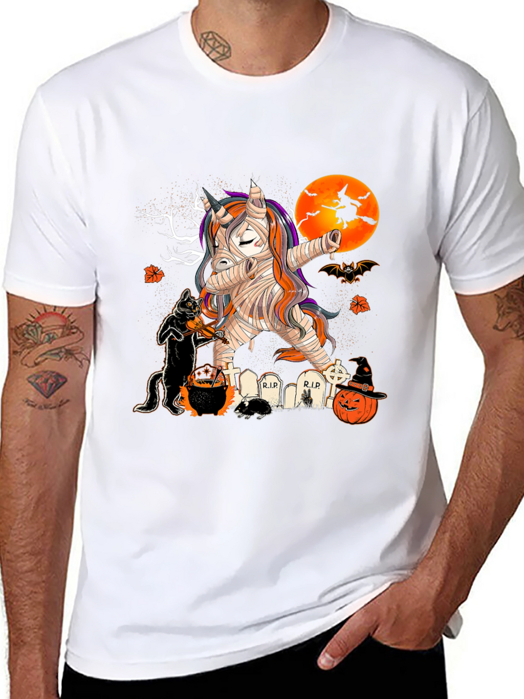Halloween Mummy Unicorn T-Shirt