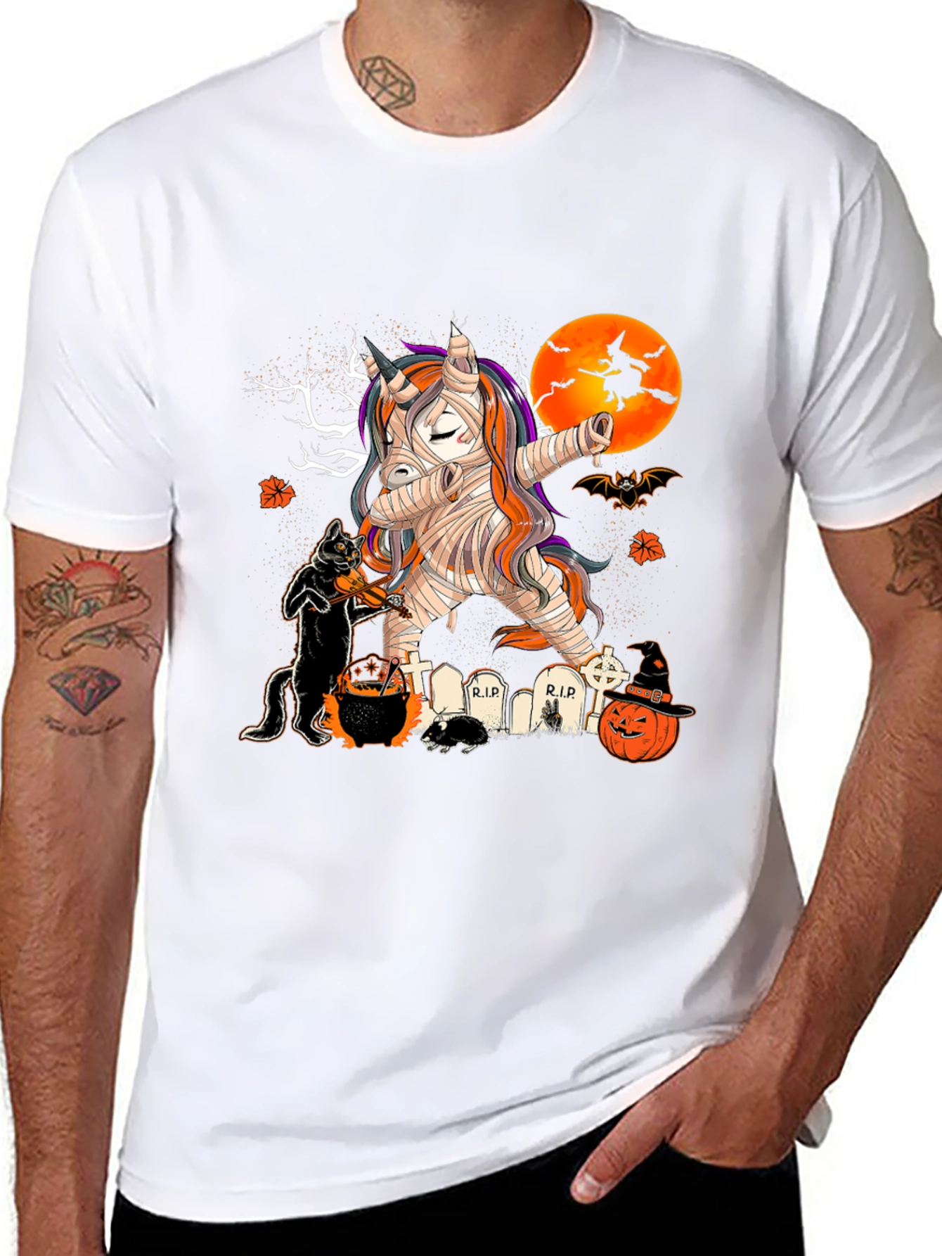 Halloween Mummy Unicorn T-Shirt