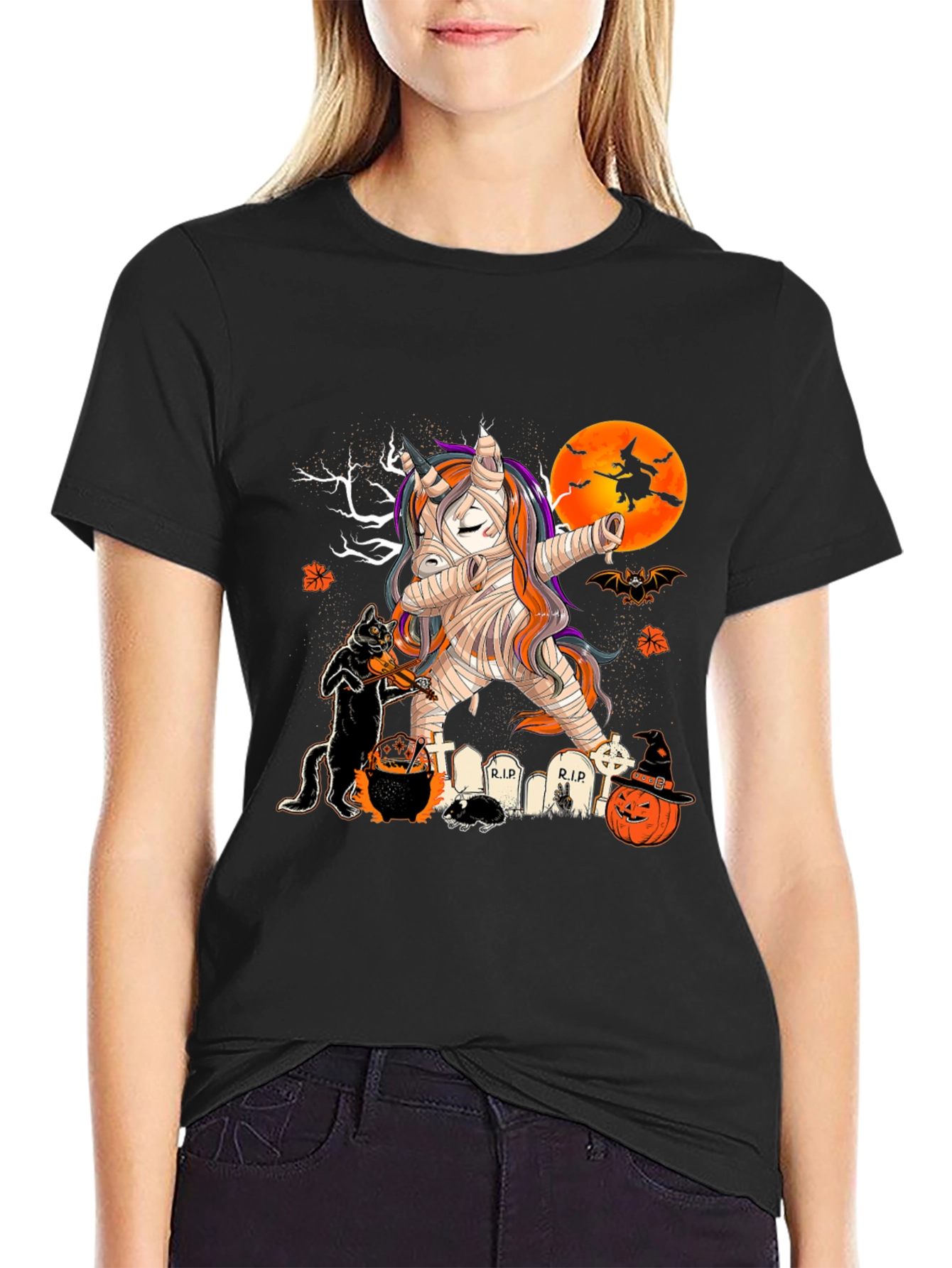 Halloween Mummy Unicorn T-Shirt