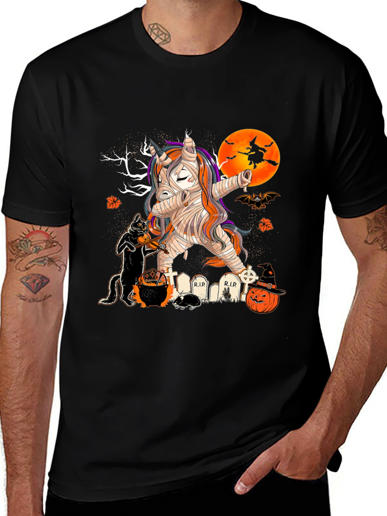 Halloween Mummy Unicorn T-Shirt