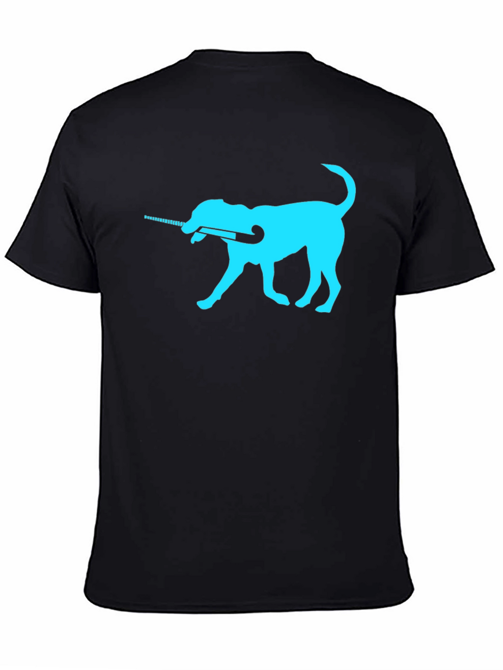 Dog with Hockey Stick Graphic Tee