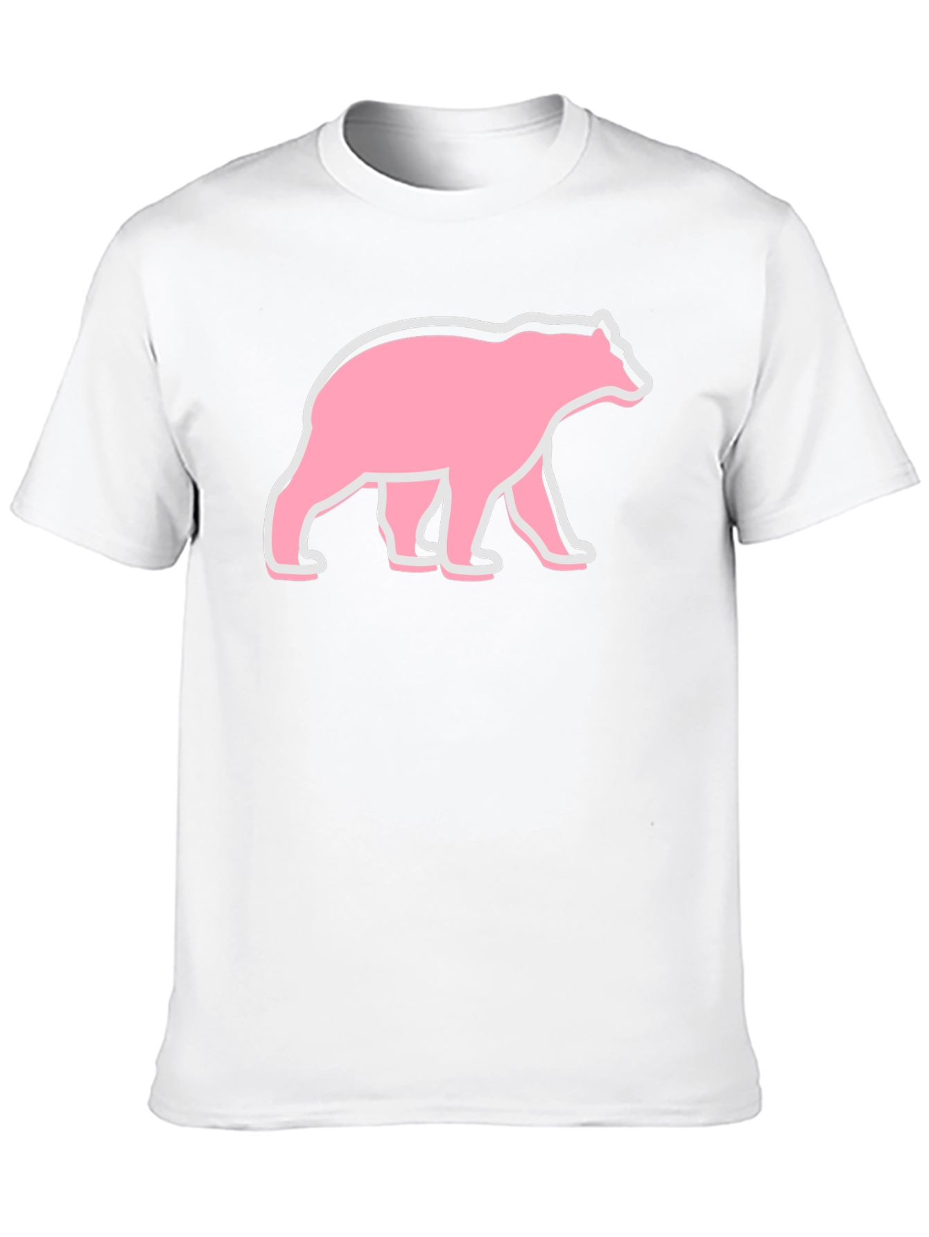 Bear Graphic T-Shirt - Pink Bear