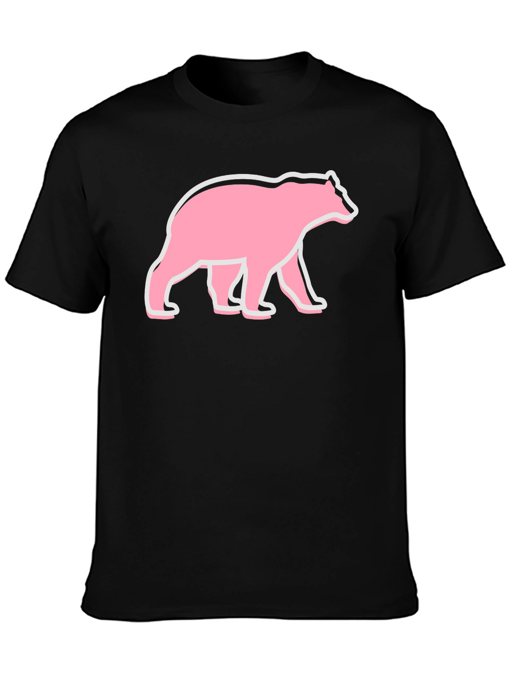 Bear Graphic T-Shirt - Pink Bear