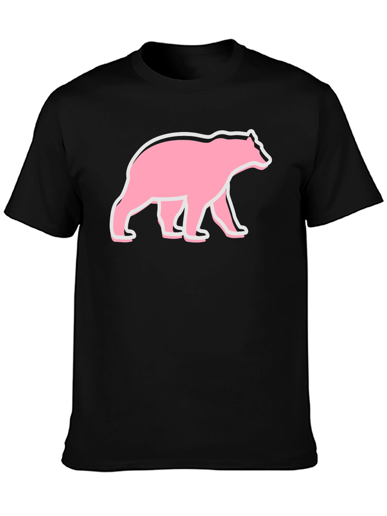 Bear Graphic T-Shirt - Pink Bear