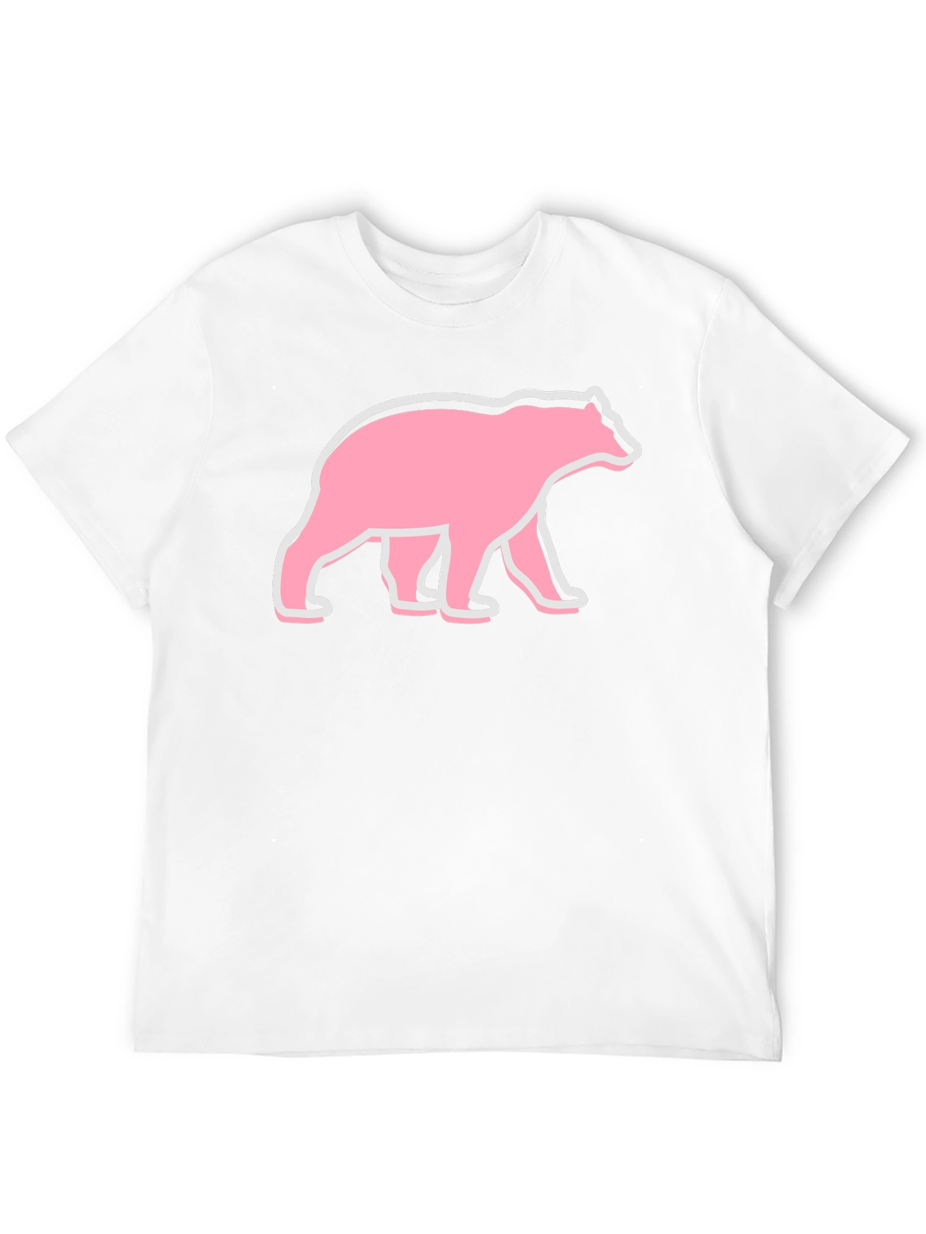 Bear Graphic T-Shirt - Pink Bear