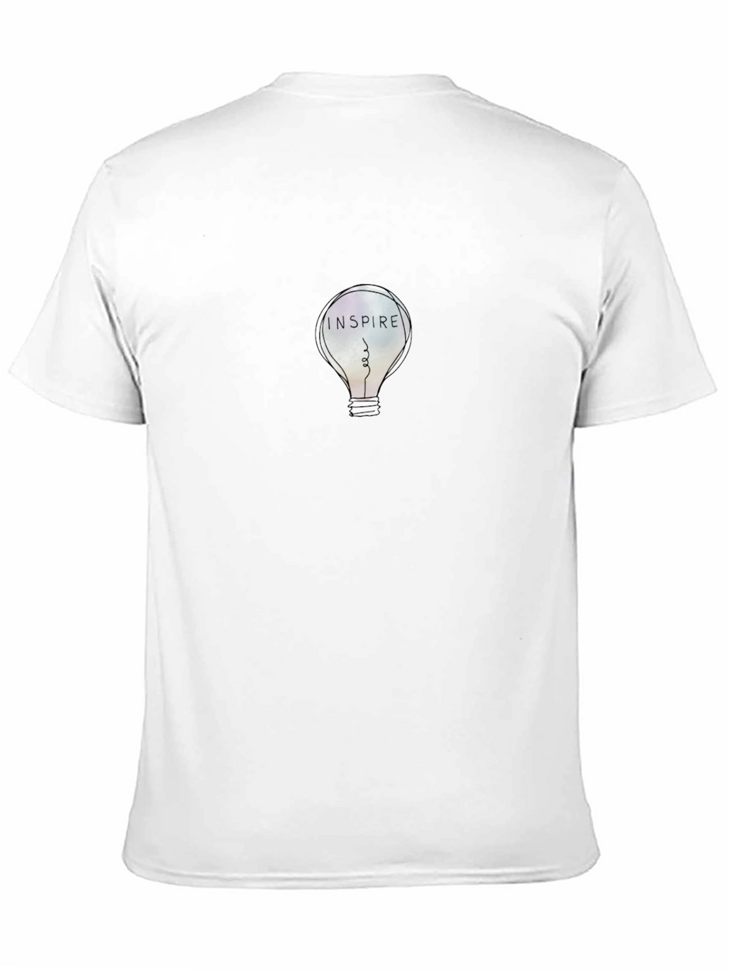 Inspire Lightbulb Graphic Tee - Stylish Mens Black T-Shirt