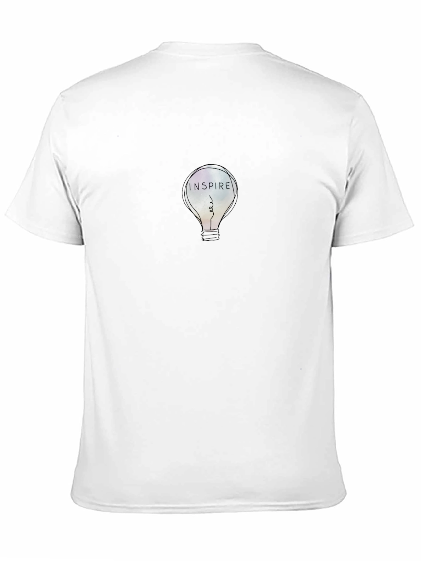 Inspire Lightbulb Graphic Tee - Stylish Mens Black T-Shirt