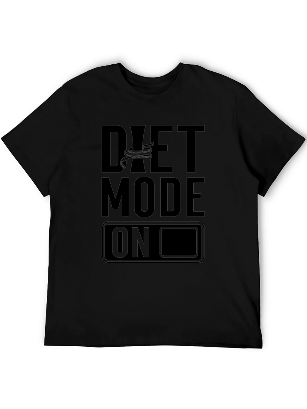 Diet Mode On Black T-Shirt