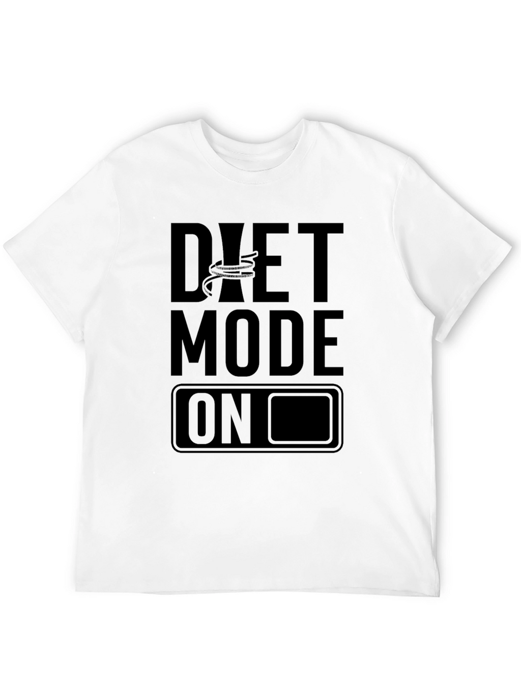 Diet Mode On Black T-Shirt