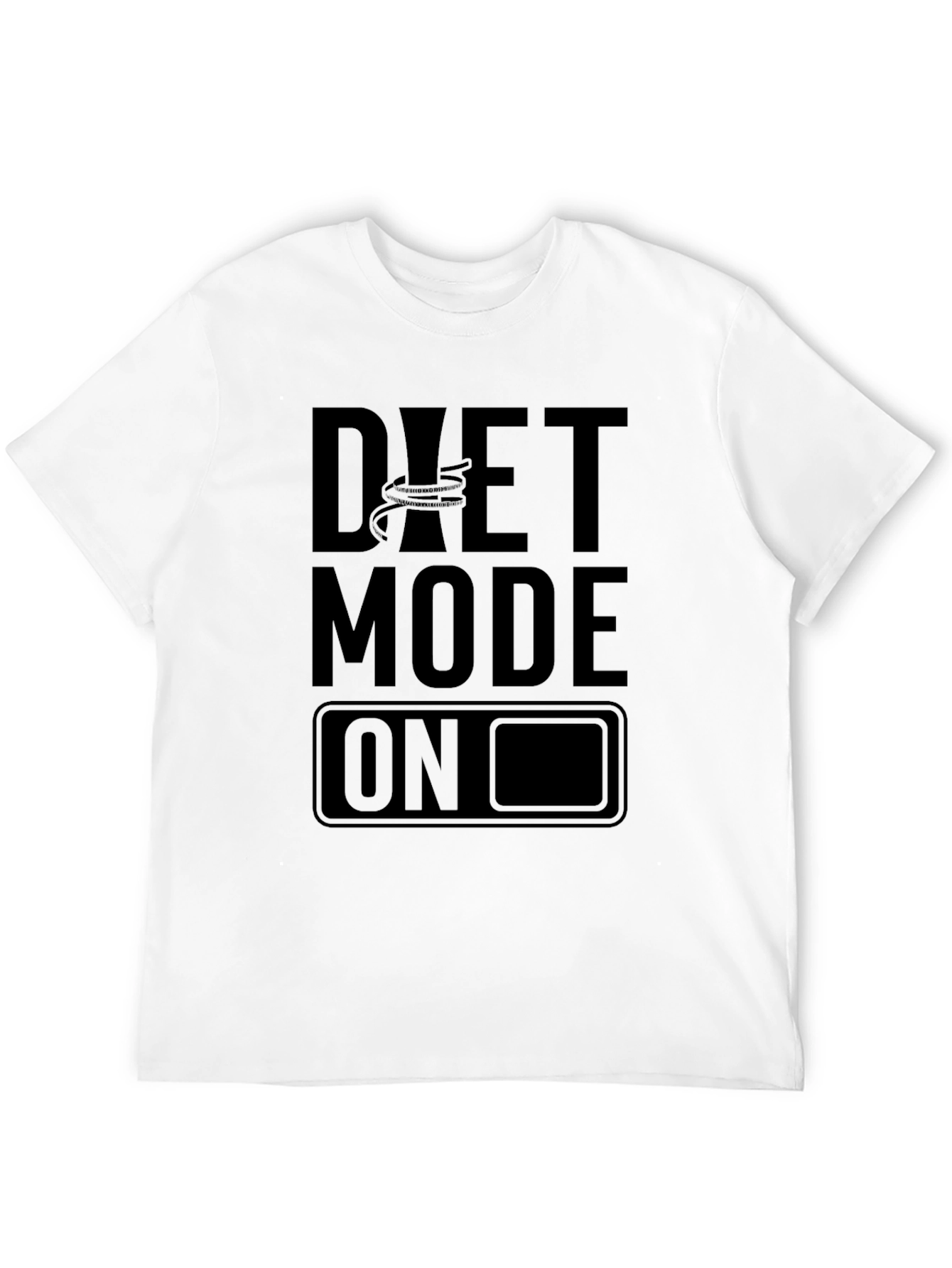 Diet Mode On Black T-Shirt