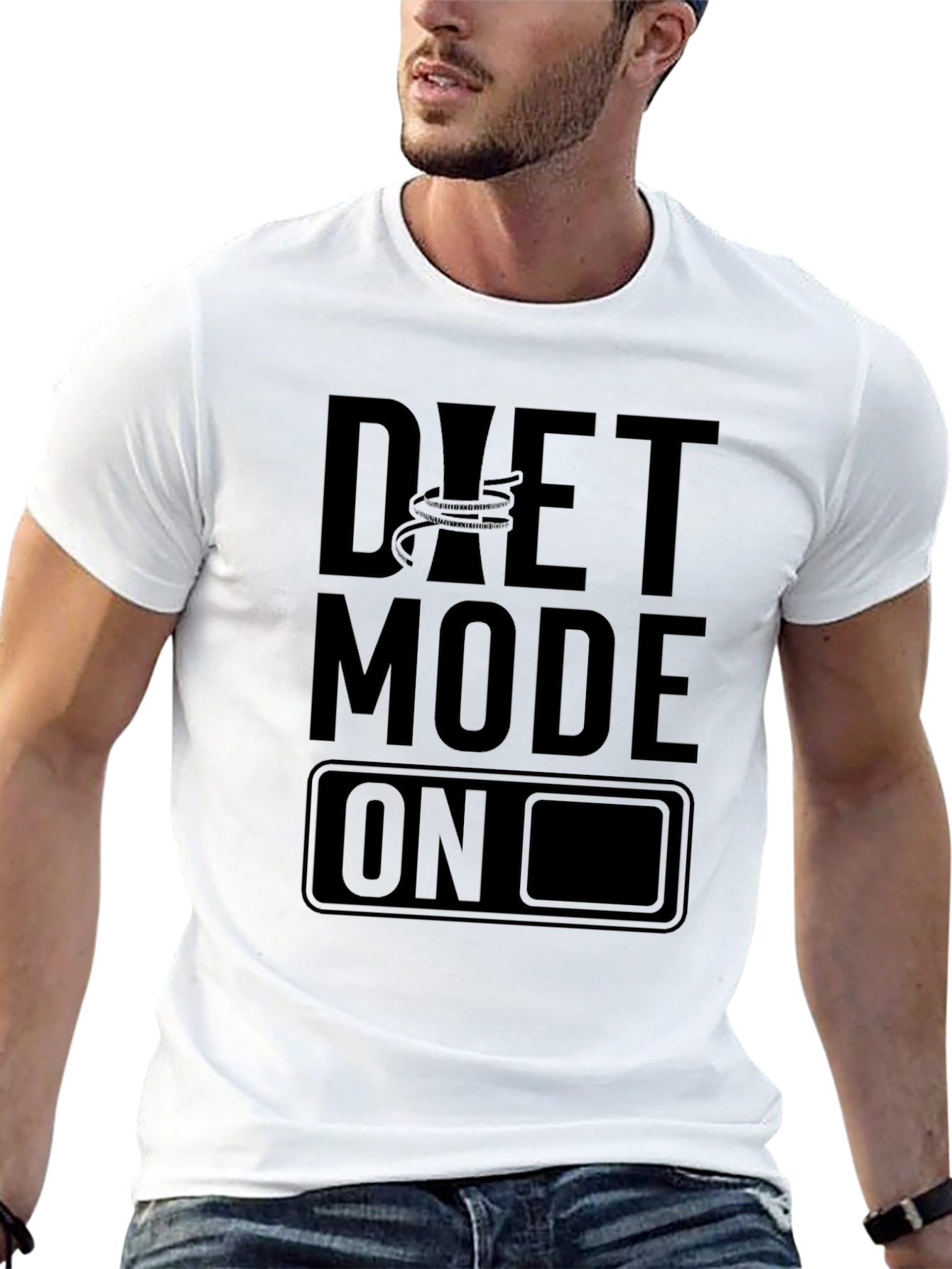 Diet Mode On Black T-Shirt