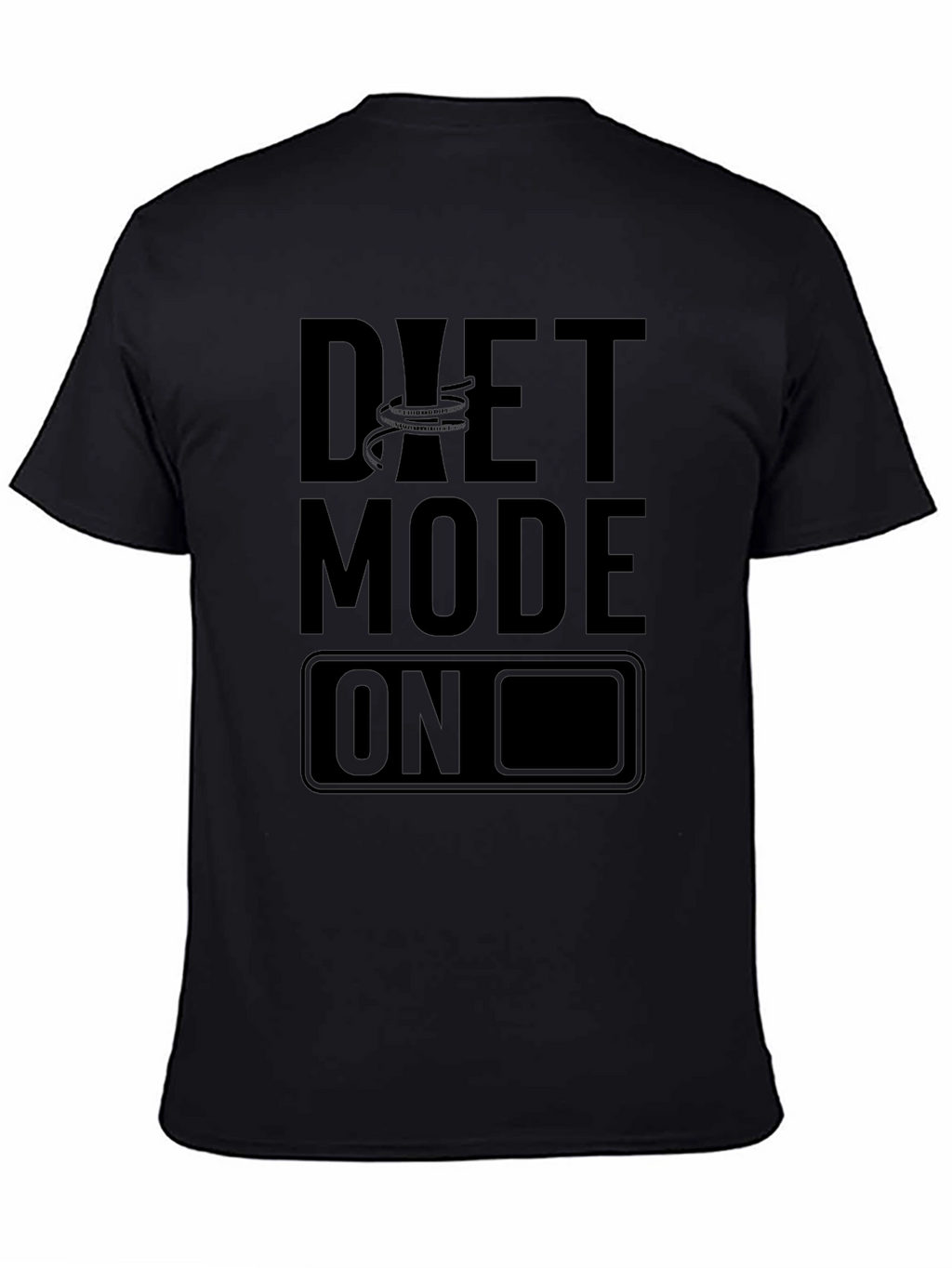 Diet Mode On Black T-Shirt