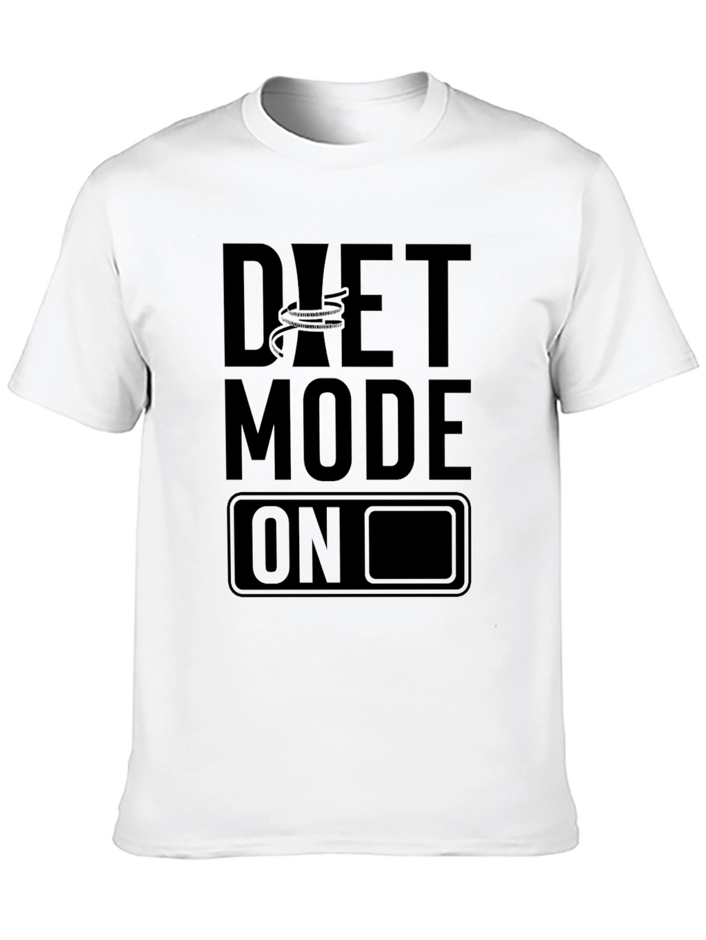 Diet Mode On Black T-Shirt