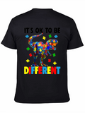 Autism Awareness Dinosaur Puzzle Piece T-Shirt