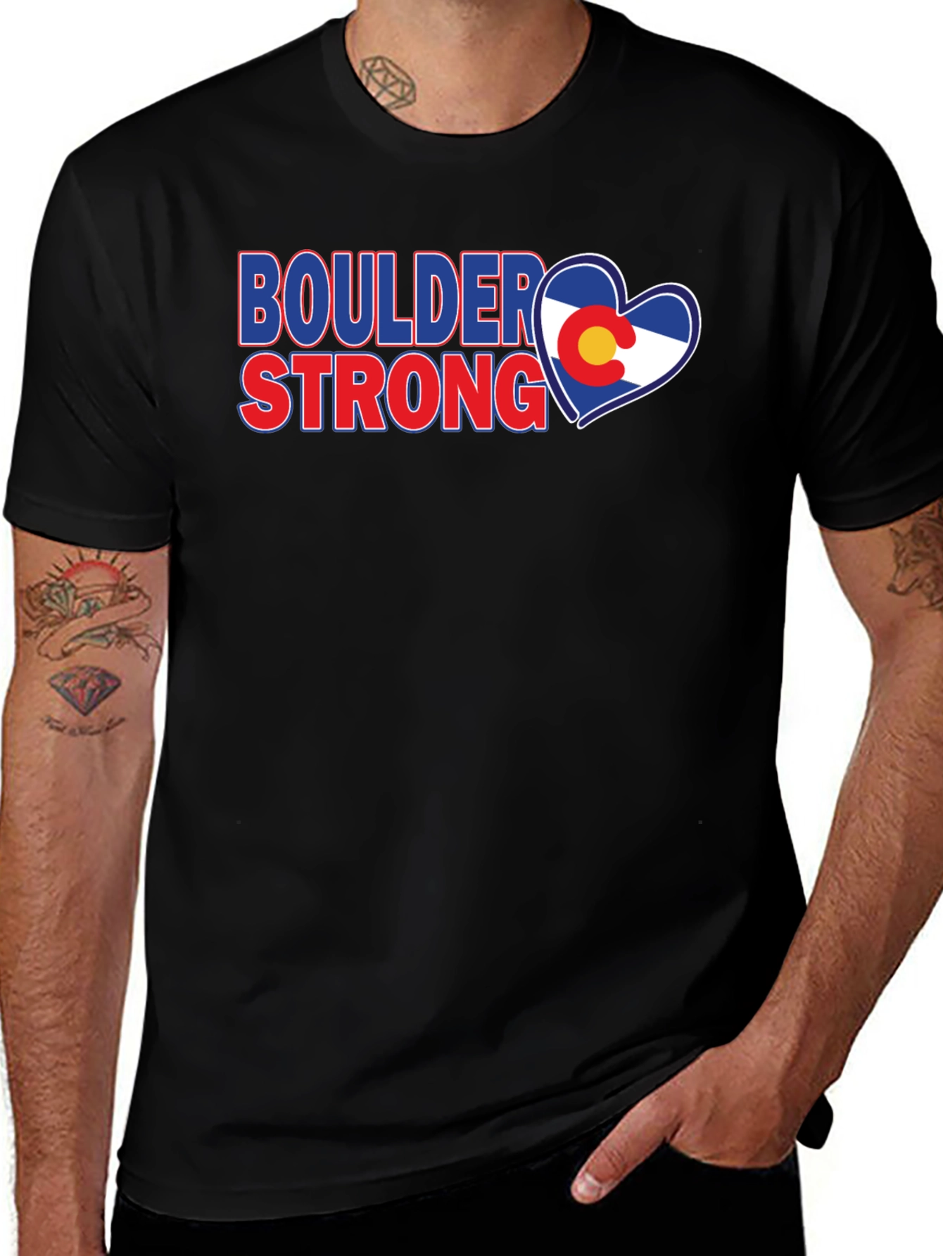 Boulder Strong Colorado Heart T-Shirt