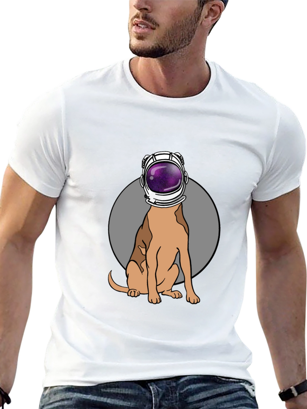 Dog Astronaut Graphic T-Shirt