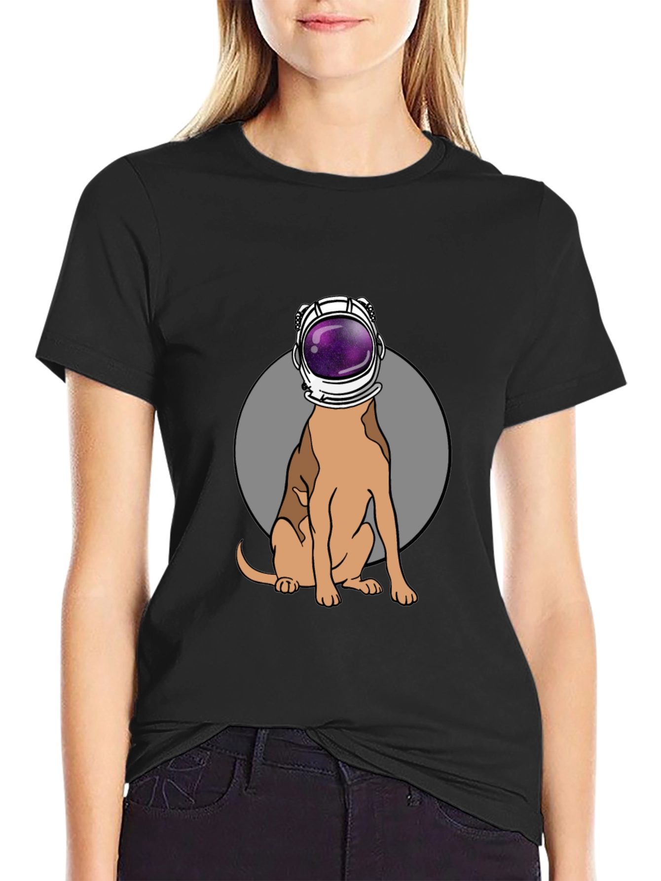 Dog Astronaut Graphic T-Shirt