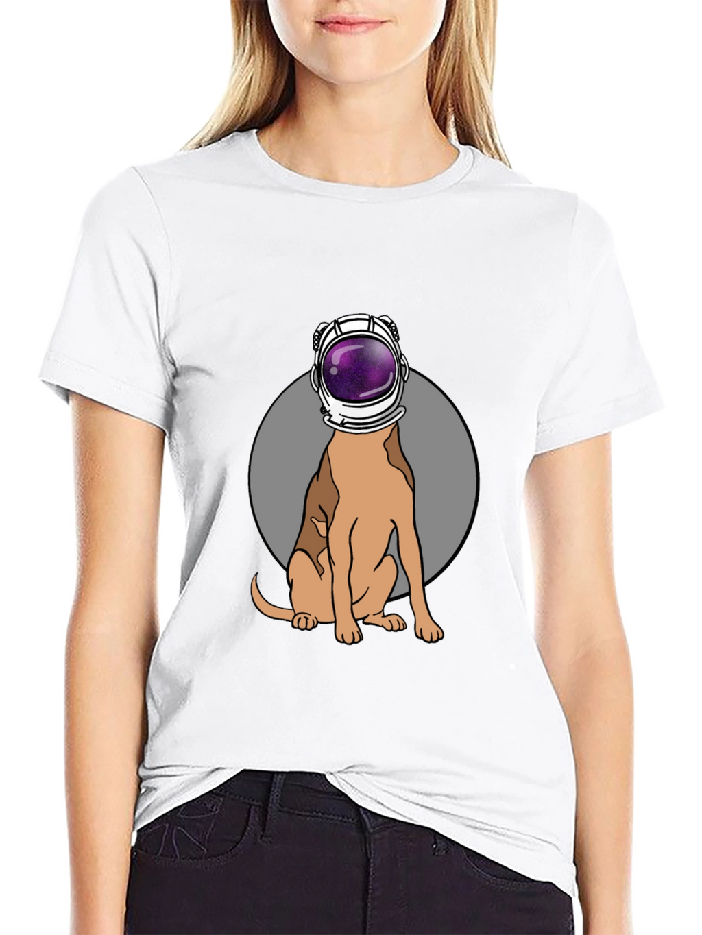 Dog Astronaut Graphic T-Shirt