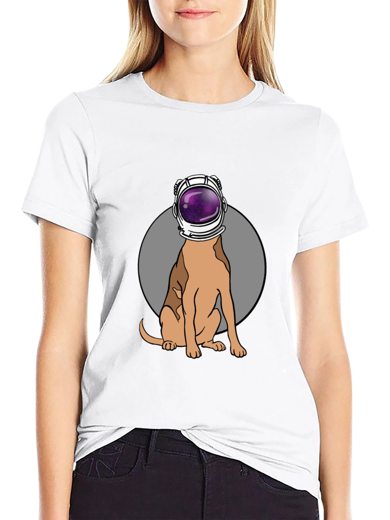 Dog Astronaut Graphic T-Shirt