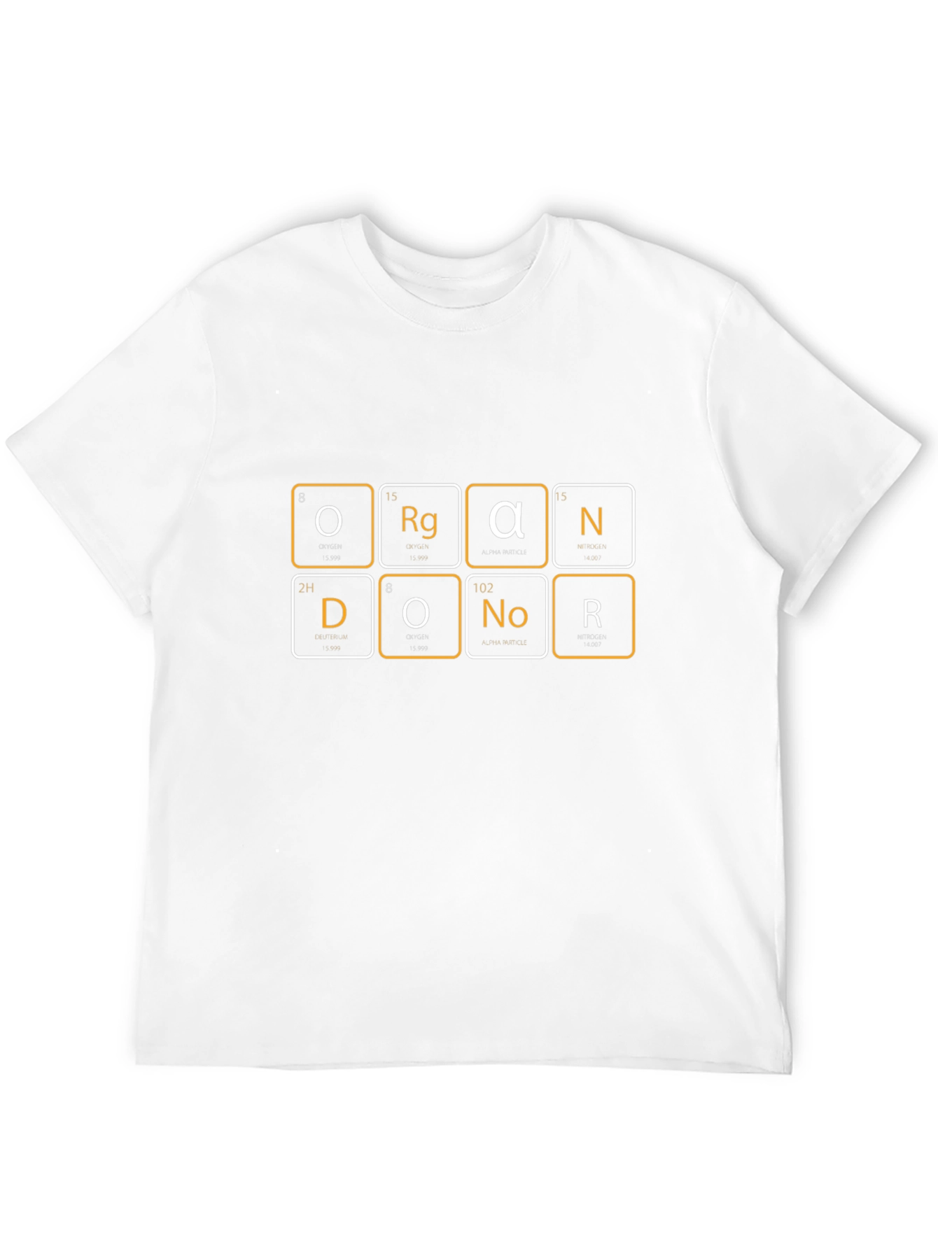 Organ Donor Periodic Table Black T-Shirt