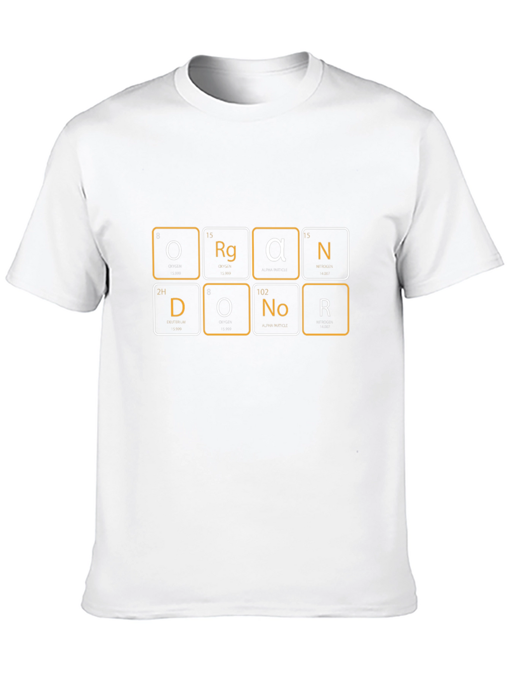 Organ Donor Periodic Table Black T-Shirt