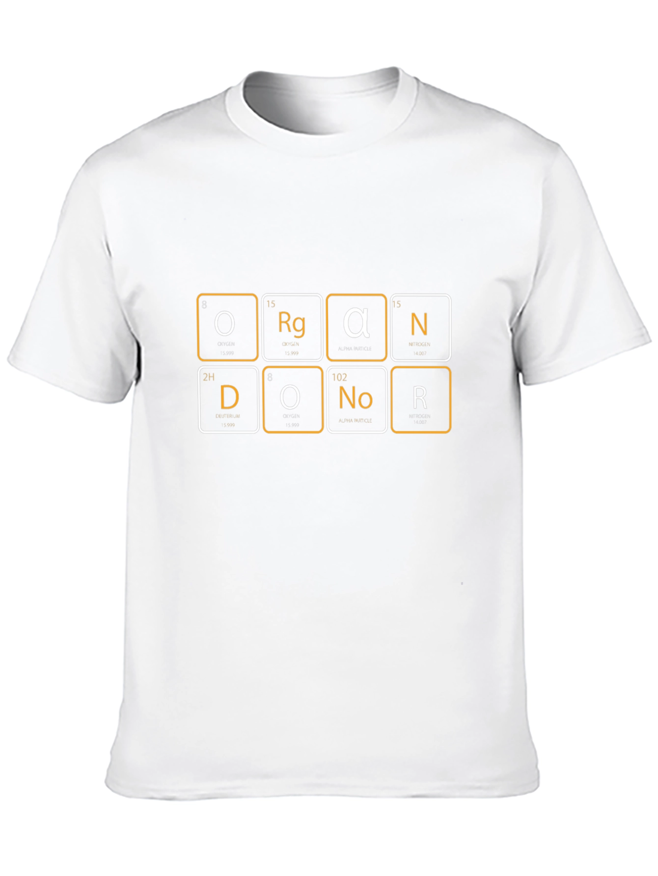 Organ Donor Periodic Table Black T-Shirt