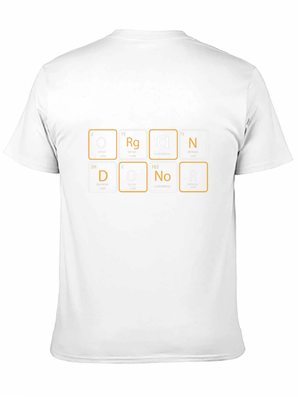 Organ Donor Periodic Table Black T-Shirt