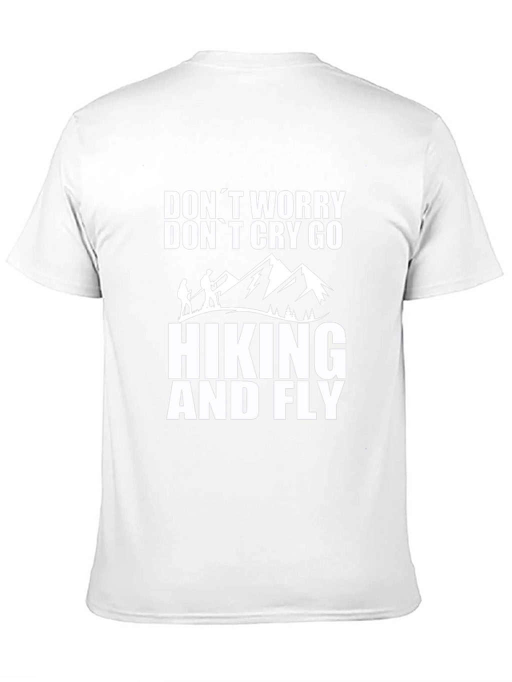 Hiking and Fly Black Graphic T-Shirt