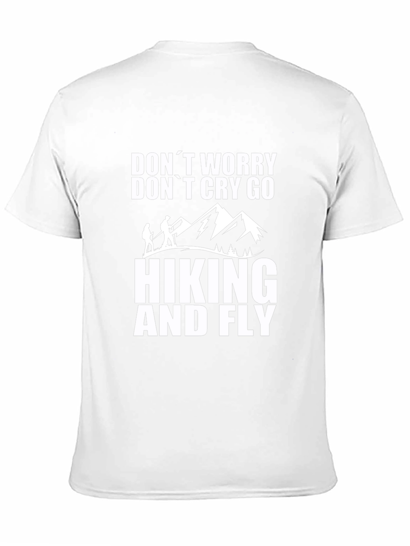Hiking and Fly Black Graphic T-Shirt