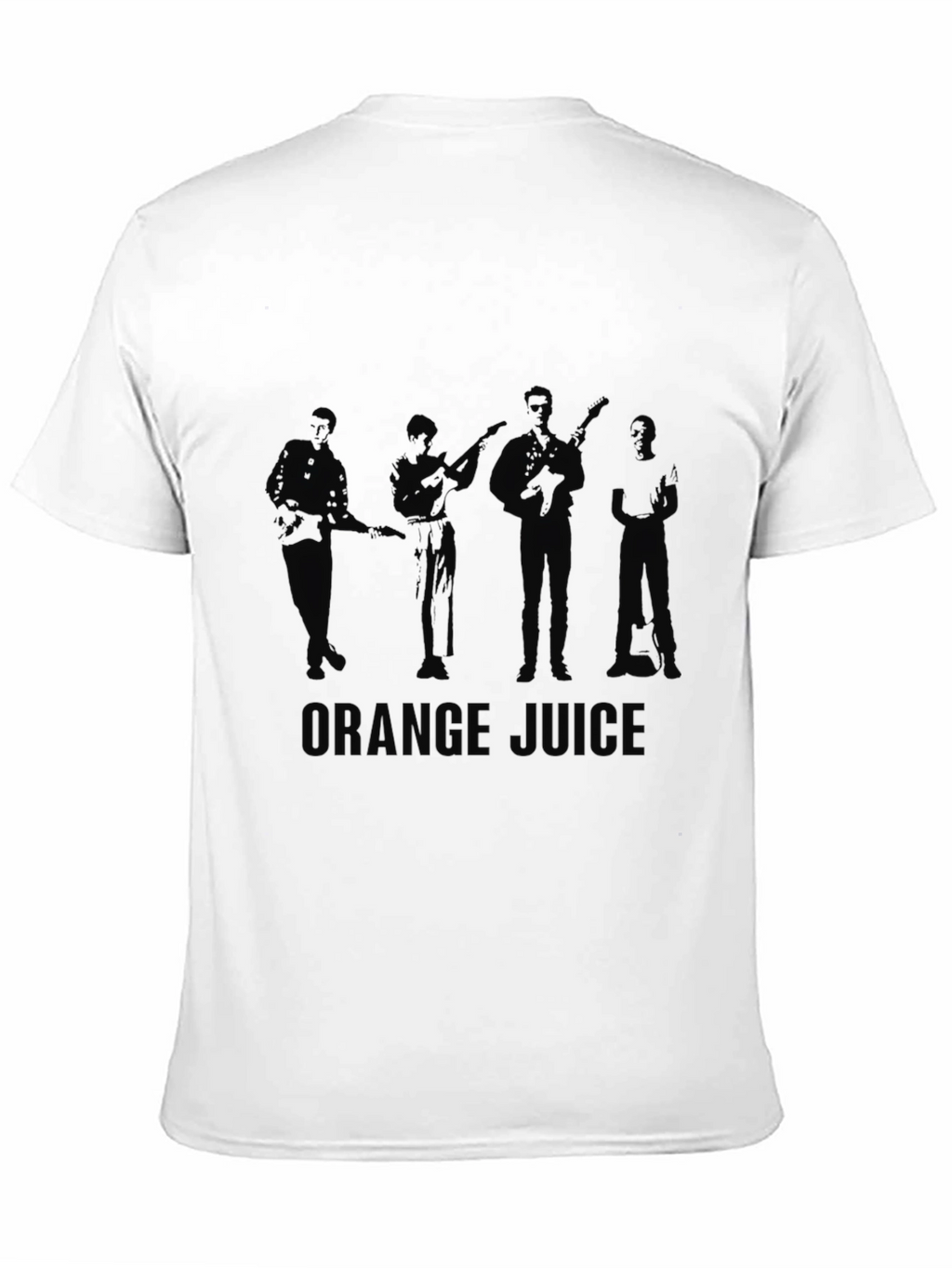 Orange Juice Band Silhouette Black T-Shirt