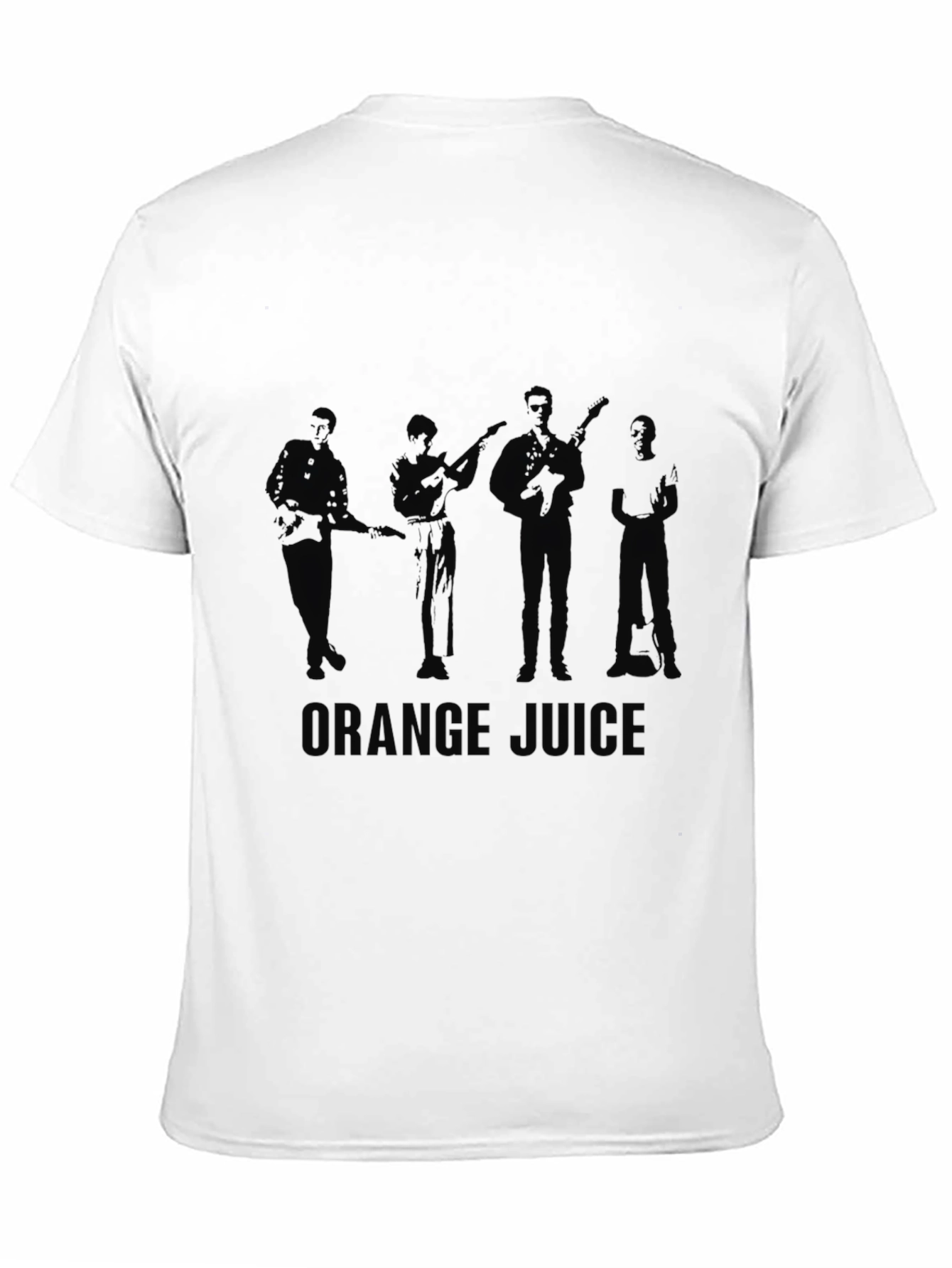 Orange Juice Band Silhouette Black T-Shirt