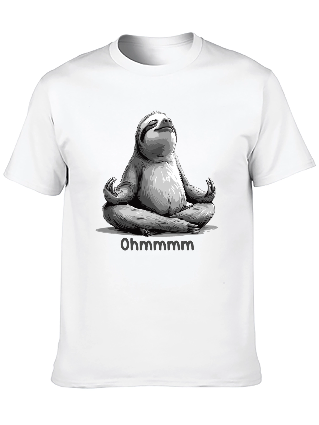 Meditating Sloth T-Shirt - Ohm Funny Yoga Tee